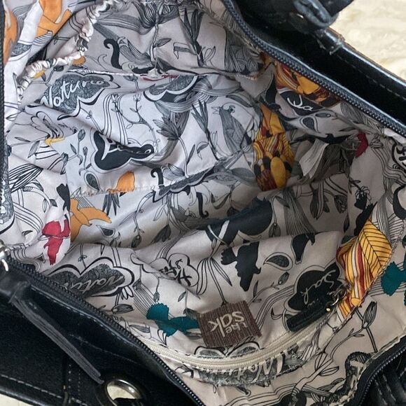 The Sak Black Leather Tote Bag - Picture 12 of 14